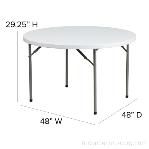 Table pliante ronde 4 pieds